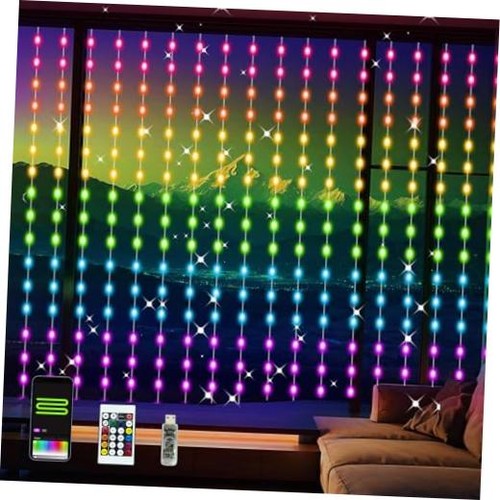 Smart curtain lights rgb color - lights,